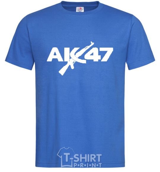Мужская футболка АК 47 Ярко-синий фото