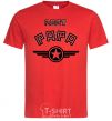 Men's T-Shirt BEST PAPA red фото