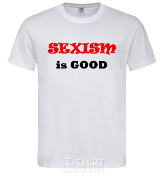 Мужская футболка SEXISM IS GOOD Белый фото