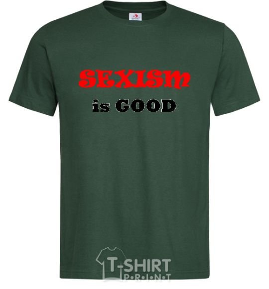 Мужская футболка SEXISM IS GOOD Темно-зеленый фото