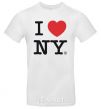 Men's T-Shirt I LOVE NY White фото