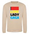 Sweatshirt LOVE LADY GAGA sand фото