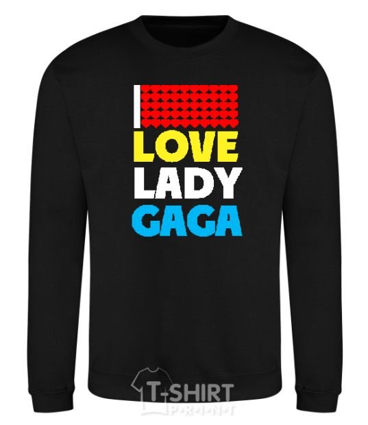 Sweatshirt LOVE LADY GAGA black фото