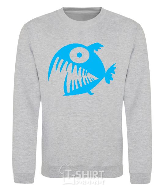 Sweatshirt ANGRY FISH sport-grey фото
