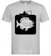 Men's T-Shirt РЫБКА grey фото