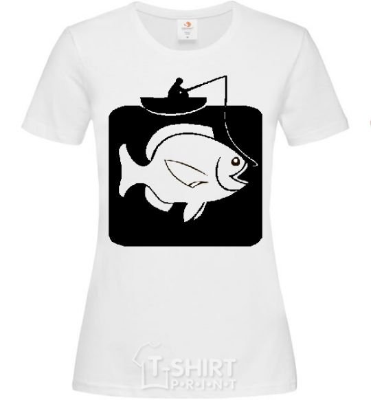 Women's T-shirt РЫБКА White фото