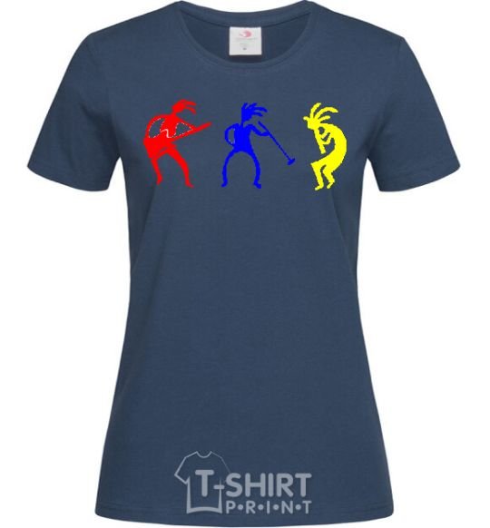 Women's T-shirt MUSICIANS navy-blue фото