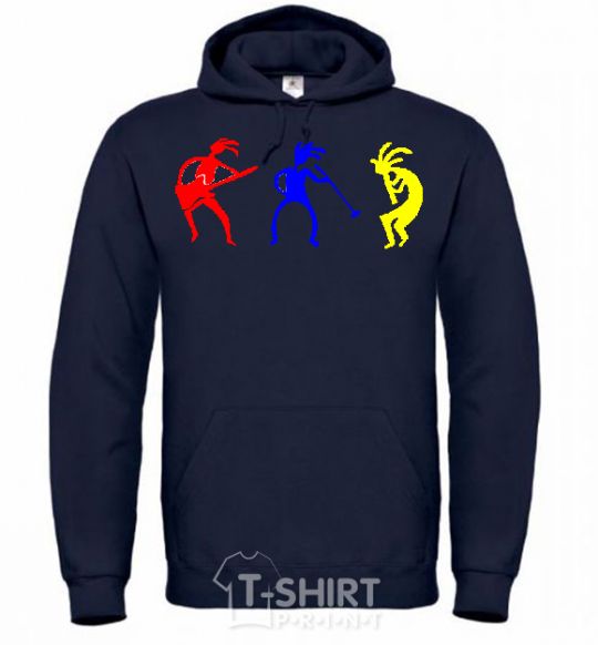 Men`s hoodie MUSICIANS navy-blue фото