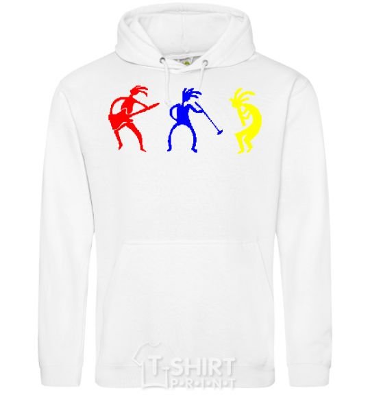 Men`s hoodie MUSICIANS White фото