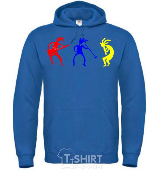 Men`s hoodie MUSICIANS royal фото