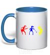 Mug with a colored handle MUSICIANS royal-blue фото