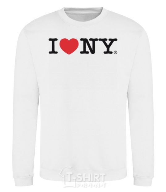 Sweatshirt I love New York White фото