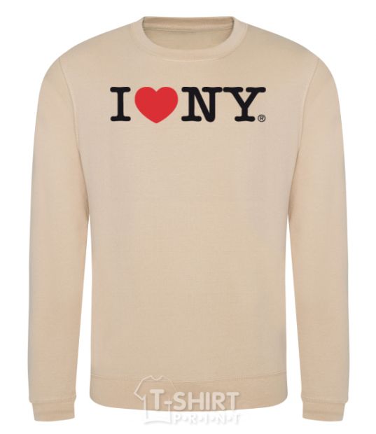 Sweatshirt I love New York sand фото