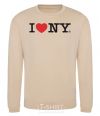 Sweatshirt I love New York sand фото