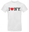 Men's T-Shirt I love New York White фото