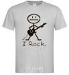 Мужская футболка I ROCK Серый фото
