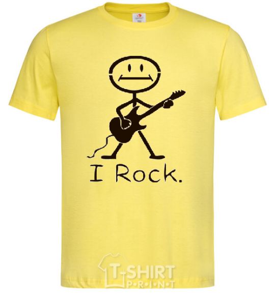 Men's T-Shirt I ROCK cornsilk фото