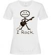 Women's T-shirt I ROCK White фото