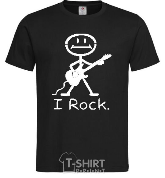 Мужская футболка I ROCK Черный фото