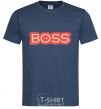 Men's T-Shirt Надпись THE BOSS navy-blue фото