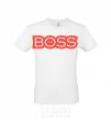 Men's T-Shirt Надпись THE BOSS White фото