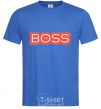 Men's T-Shirt Надпись THE BOSS royal-blue фото