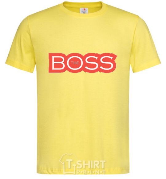 Men's T-Shirt Надпись THE BOSS cornsilk фото