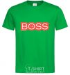 Men's T-Shirt Надпись THE BOSS kelly-green фото
