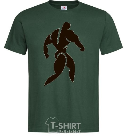 Мужская футболка КУЛЬТУРИСТ Темно-зеленый фото
