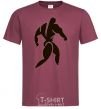 Men's T-Shirt CULTURIST burgundy фото