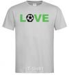 Мужская футболка LOVE FOOTBALL Серый фото