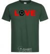 Мужская футболка LOVE FOOTBALL Темно-зеленый фото