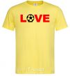 Мужская футболка LOVE FOOTBALL Лимонный фото