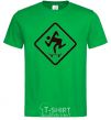 Men's T-Shirt WATCH OUT FOR THE SKATEBOARDER kelly-green фото