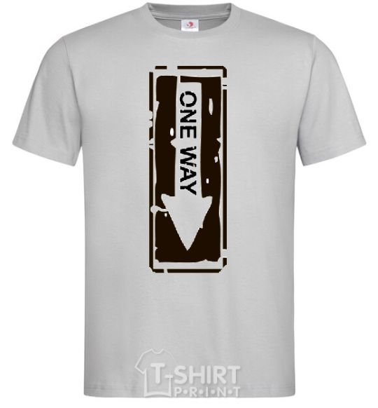 Men's T-Shirt ONE WAY grey фото