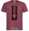 Men's T-Shirt ONE WAY burgundy фото