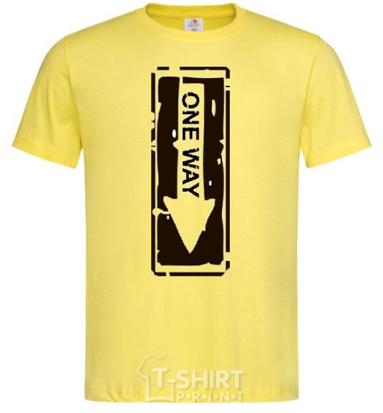 Men's T-Shirt ONE WAY cornsilk фото