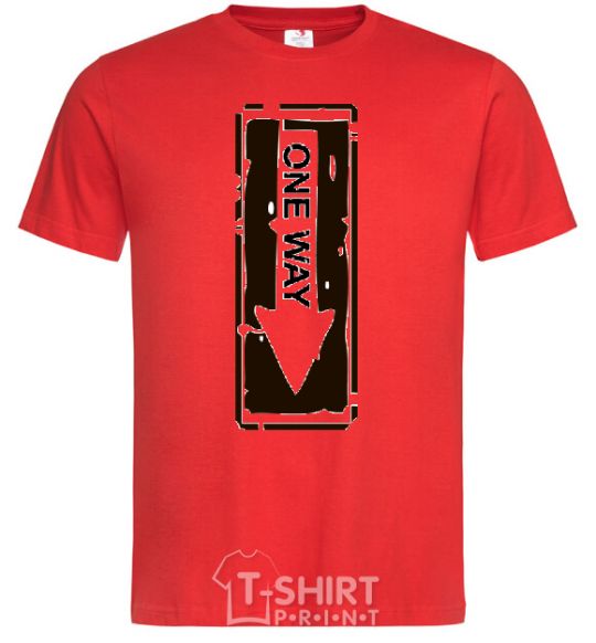 Men's T-Shirt ONE WAY red фото