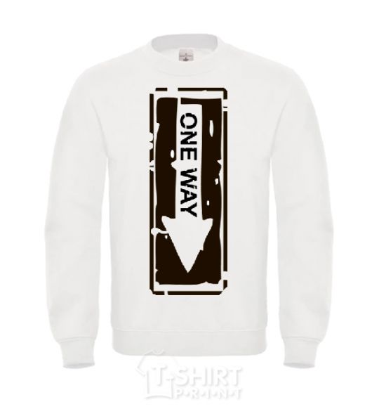 Sweatshirt ONE WAY White фото