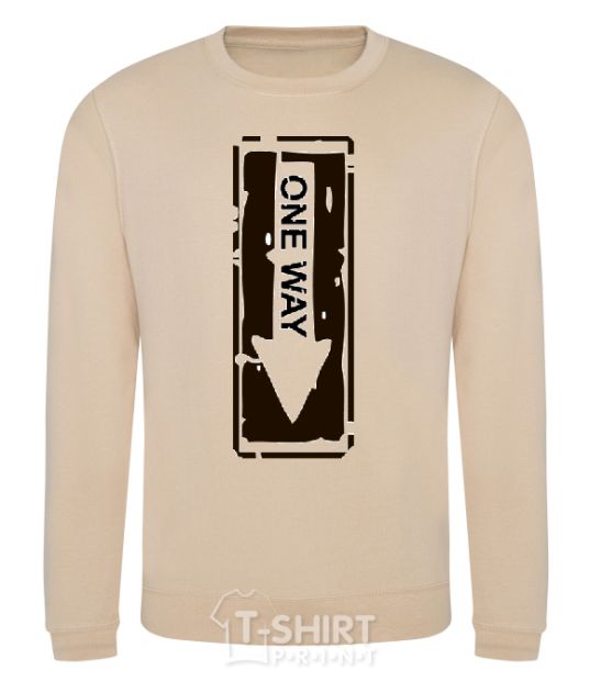 Sweatshirt ONE WAY sand фото