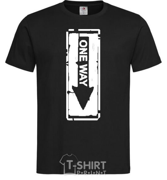 Men's T-Shirt ONE WAY black фото