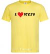 Men's T-Shirt I love Kyiv cornsilk фото