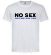 Мужская футболка NO SEX, ONLY BRUTALLY FUCK Белый фото