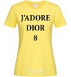 Женская футболка J'ADORE DIOR 8 Лимонный фото