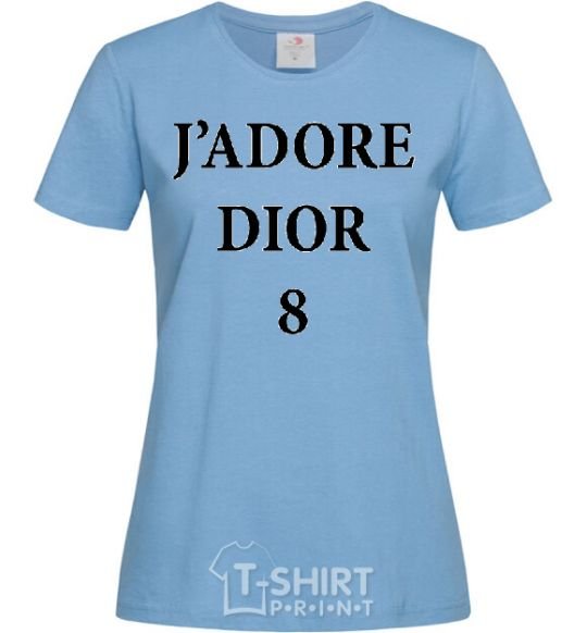 Women's T-shirt J'ADORE DIOR 8 sky-blue фото