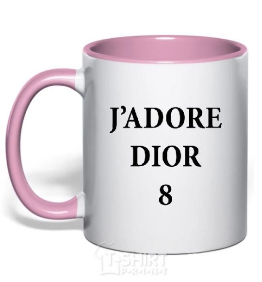 Mug with a colored handle J'ADORE DIOR 8 light-pink фото