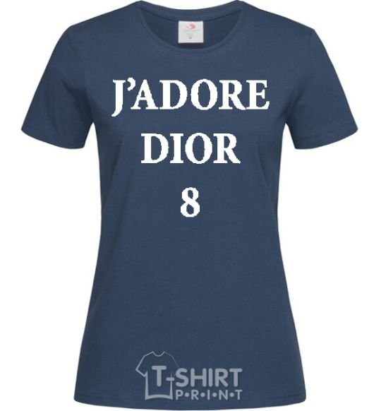 Women's T-shirt J'ADORE DIOR 8 navy-blue фото