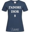 Женская футболка J'ADORE DIOR 8 Темно-синий фото