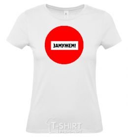 Women's T-shirt The bride's wedding dress White фото