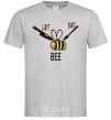 Men's T-Shirt LET EAT BEE grey фото